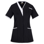 black / white 8200 Tonia V-Neck Ladies Tunic