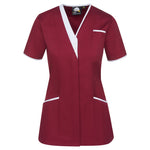 maroon / white 8200 Florence Ladies Tunic