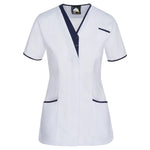 8200 Tonia V Neck Ladies Tunic (White)