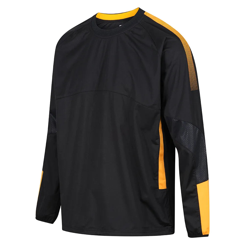 front side view of Edge Pro Contact Top black/amber