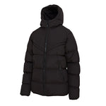 front view of Chevron Puffer Jacket (980) black