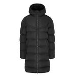 front view of Chevron Puffer Coat (987) black