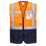 Portwest - Warsaw Hi-Vis Contrast Executive Vest