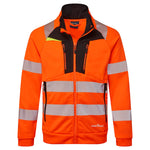 Portwest - DX4 Hi-Vis Funnel Neck Zipped Sweatshirt