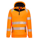 Portwest - DX4 Hi-Vis 1/4 Zip Hoodie