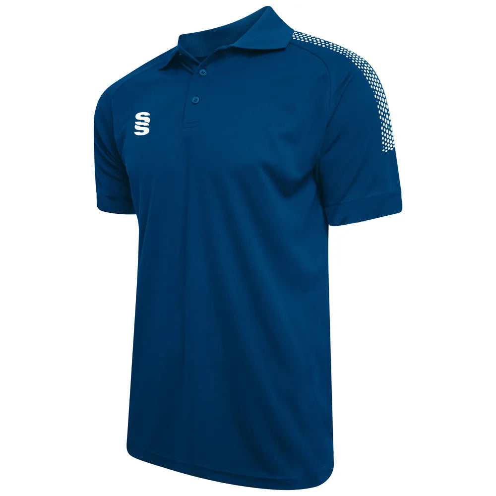 Stuart Surridge Sports Polo Shirt DU018 ROYAL WHITE DOTS
