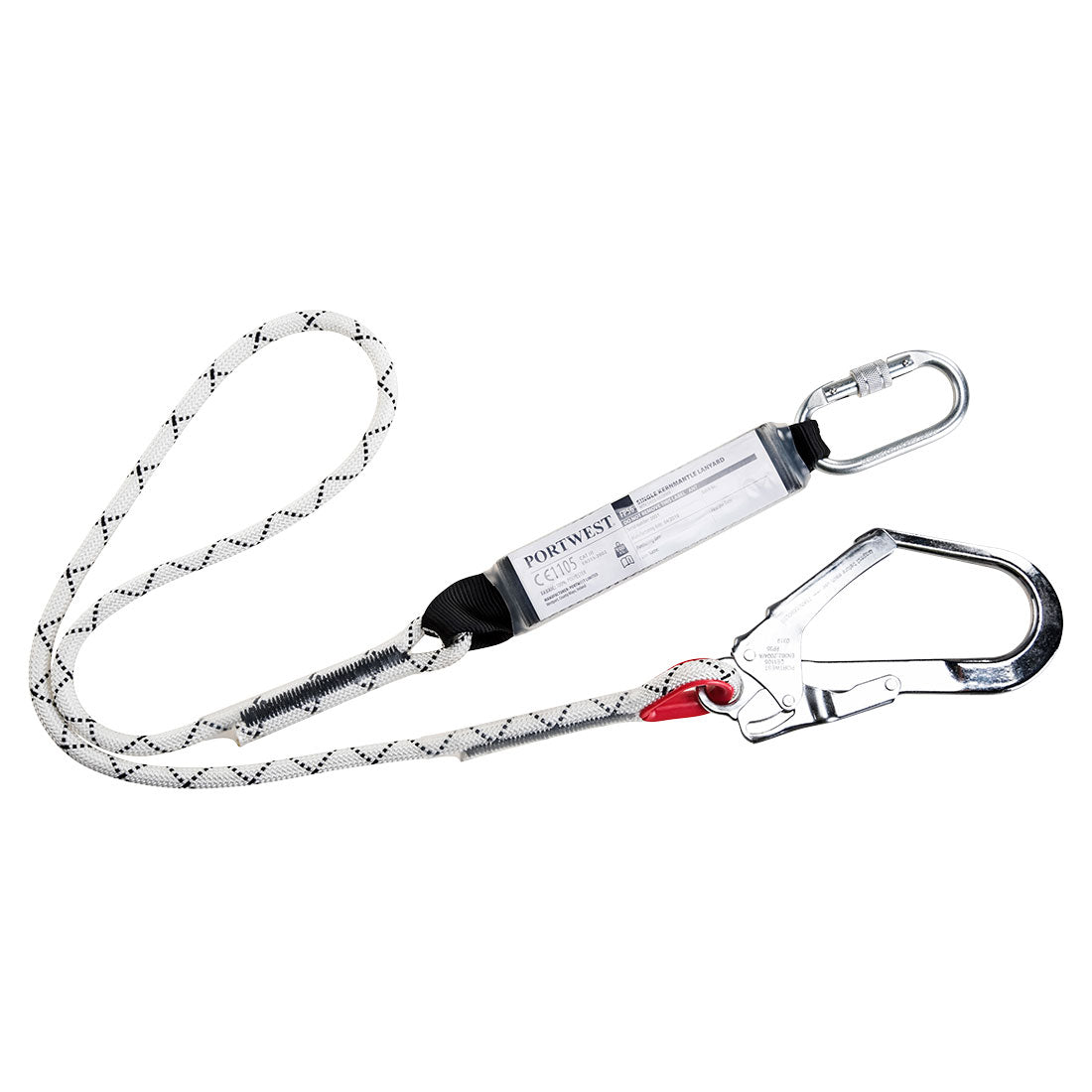 Portwest - Single Kernmantle 1.8m Lanyard With Shock Absorber