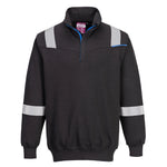 A black WX3 Flame Resistant Sweatshirt