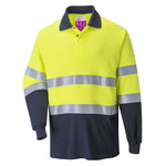 Portwest - Flame Resistant Anti-Static Two Tone Polo Shirt