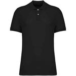 A black Native Spirit Piqué Polo Shirt Front