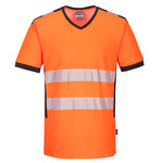 Portwest - PW3 Hi-Vis V-Neck Mesh Insert T-Shirt S/S