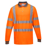 Portwest - Hi-Vis Cotton Comfort Polo Shirt L/S