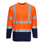 Portwest - Hi-Vis Cotton Comfort Contrast T-Shirt L/S