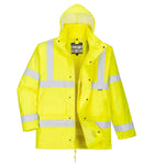 The Portwest - Hi-Vis 4-in-1 Traffic Jacket in Yellow.
