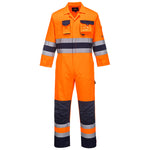 Portwest - Nantes Hi-Vis Contrast Work Coverall in orange