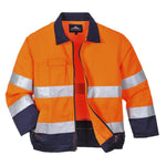 Madrid Hi-Vis Contrast Bomber Jacket orange