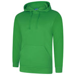 Amazon Green Deluxe Hooded Sweatshirt UC509 on a white background