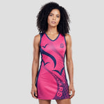 Model wearing the ANC All Stars Netball Club Dress (Adult)