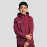 Stuart Surridge Dual Full Zip Training Jacket - Maroon (Junior)