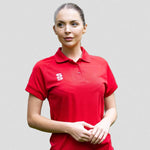 Stuart Surridge Women's Dual Solid Colour Polo Shirt - Red