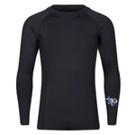 Front view of the Hawks Netball Club Baselayer
