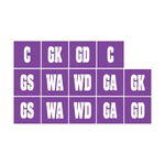 Grid of Hawks Netball Club Patches