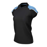 iGen Female Sports Polo Black/Sky