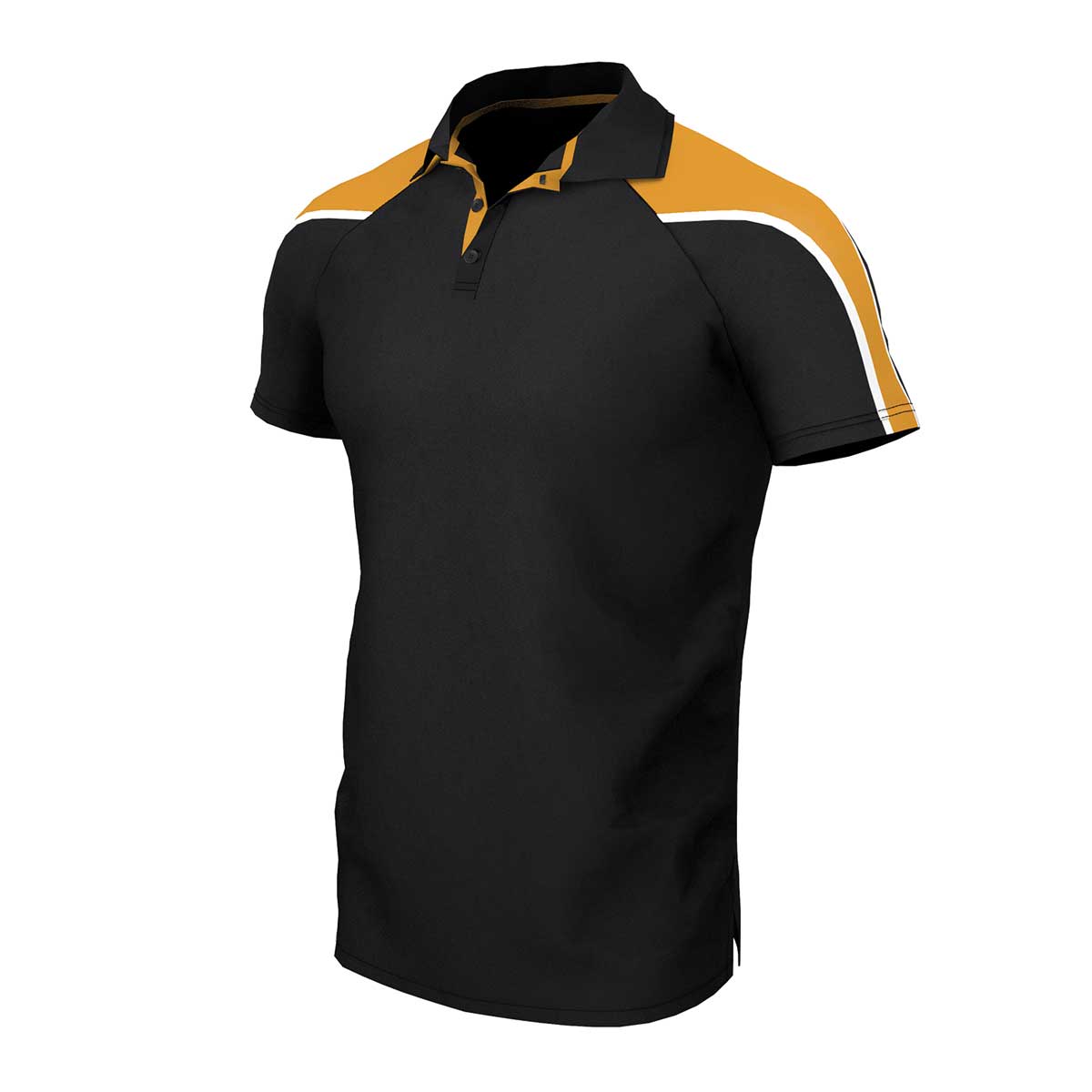 iGen Unisex Sports Polo Black/Amber