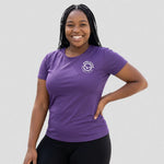 model wearing Appleton Netball Club Ladies T-shirt - Adult