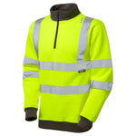 Leo Brynsworthy EcoViz 1/4 Zip Sweatshirt in Yellow
