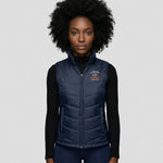 model wearing Cheshire Stars Netball Club Gilet - Adults