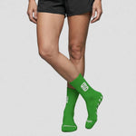 model wearing Helsby Running Club Surridge Quarter Gripper Sock