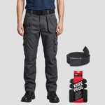 model wearing TuffStuff Work Trouser with Free Belt & Kneepads