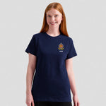 model wearing British Pistol Club Ladies Classic T-Shirt