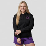 model wearing Appleton Netball Club Coaches Hoodie