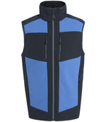 RG385 Regatta E-Volve Unisex Two Layer Soft Shell Bodywarmer in Strong Blue / Navy