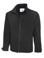 Deluxe Full Zip Soft Shell Jacket UC611 black