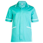 Uneek Mens Tunic UC924 aqua / white trim