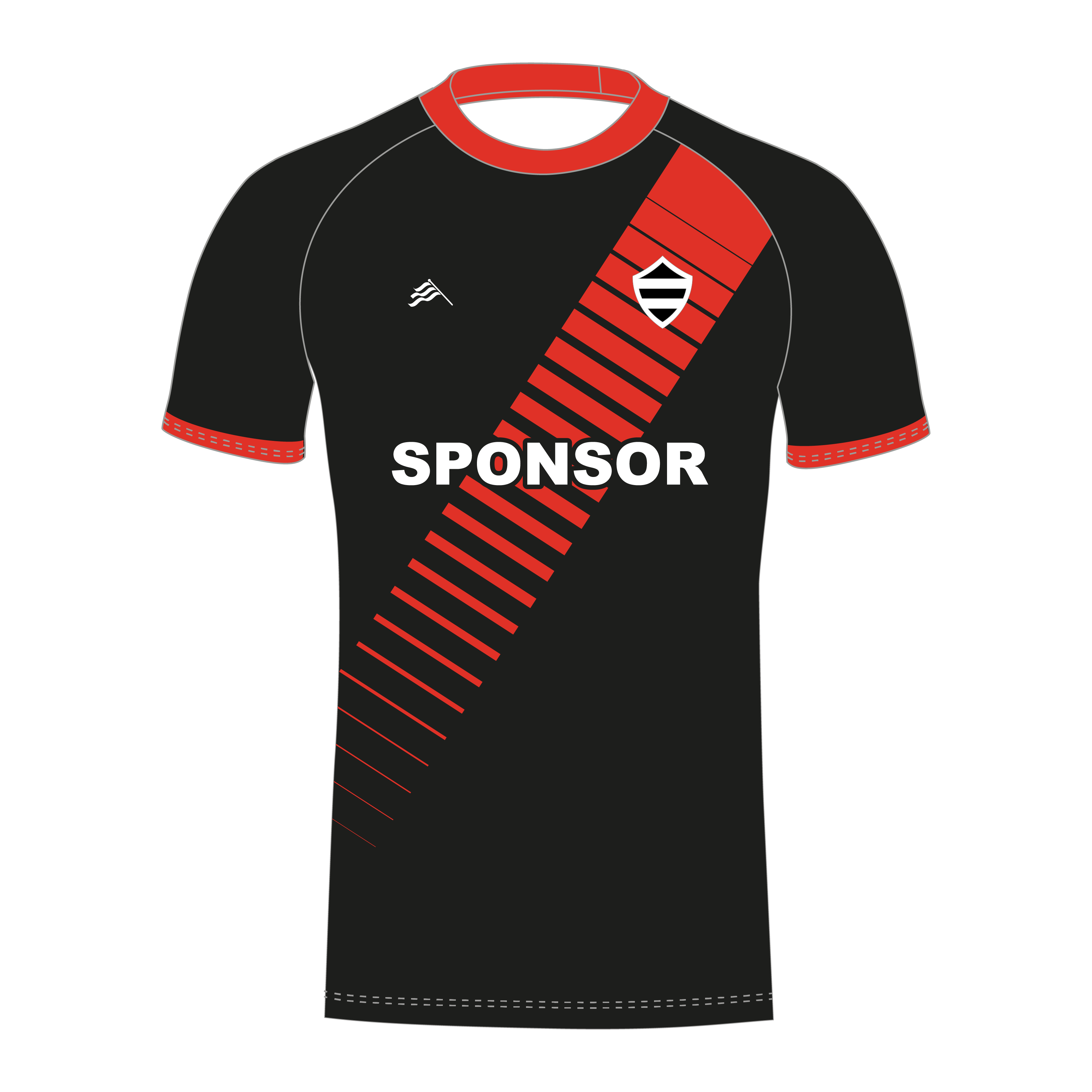 Diagonal Stripes Football Shirts