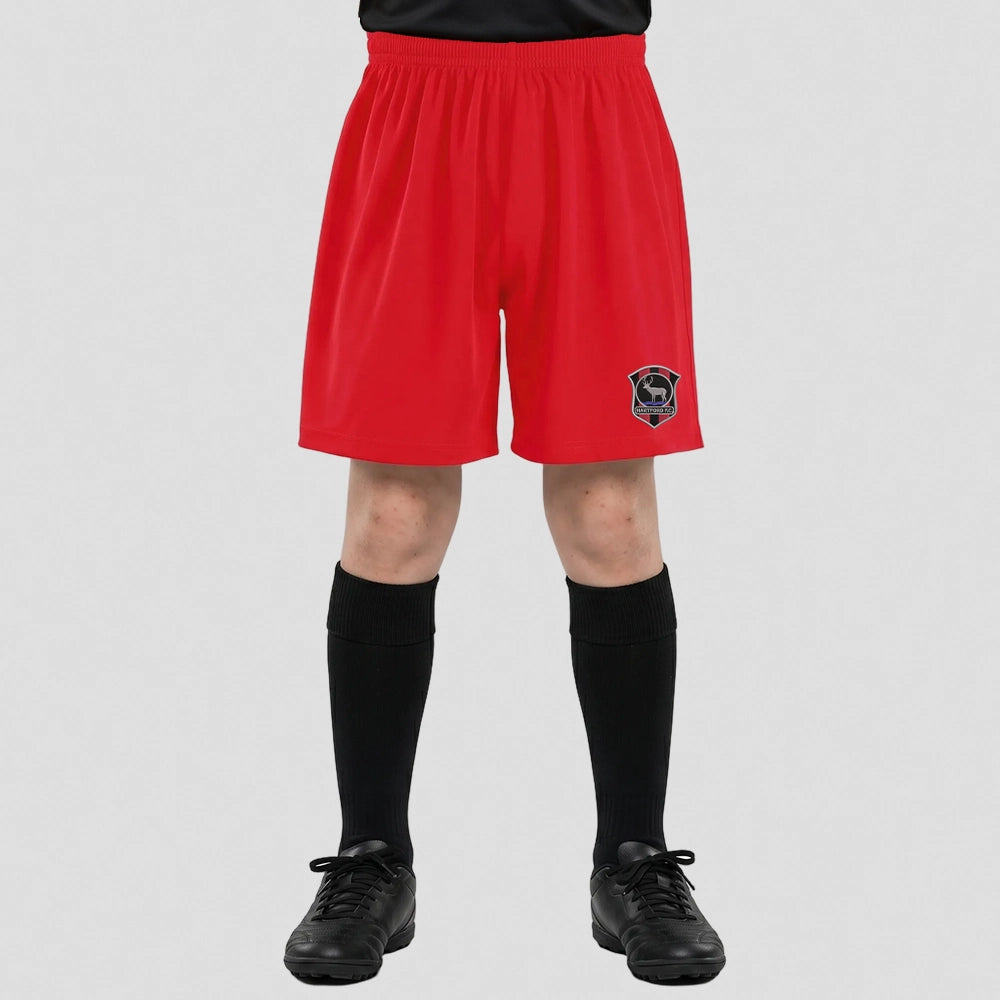 model wearing HFC Pro Training Shorts - Junior