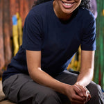The Orn Ladies Plover T-Shirt 1006 in Navy