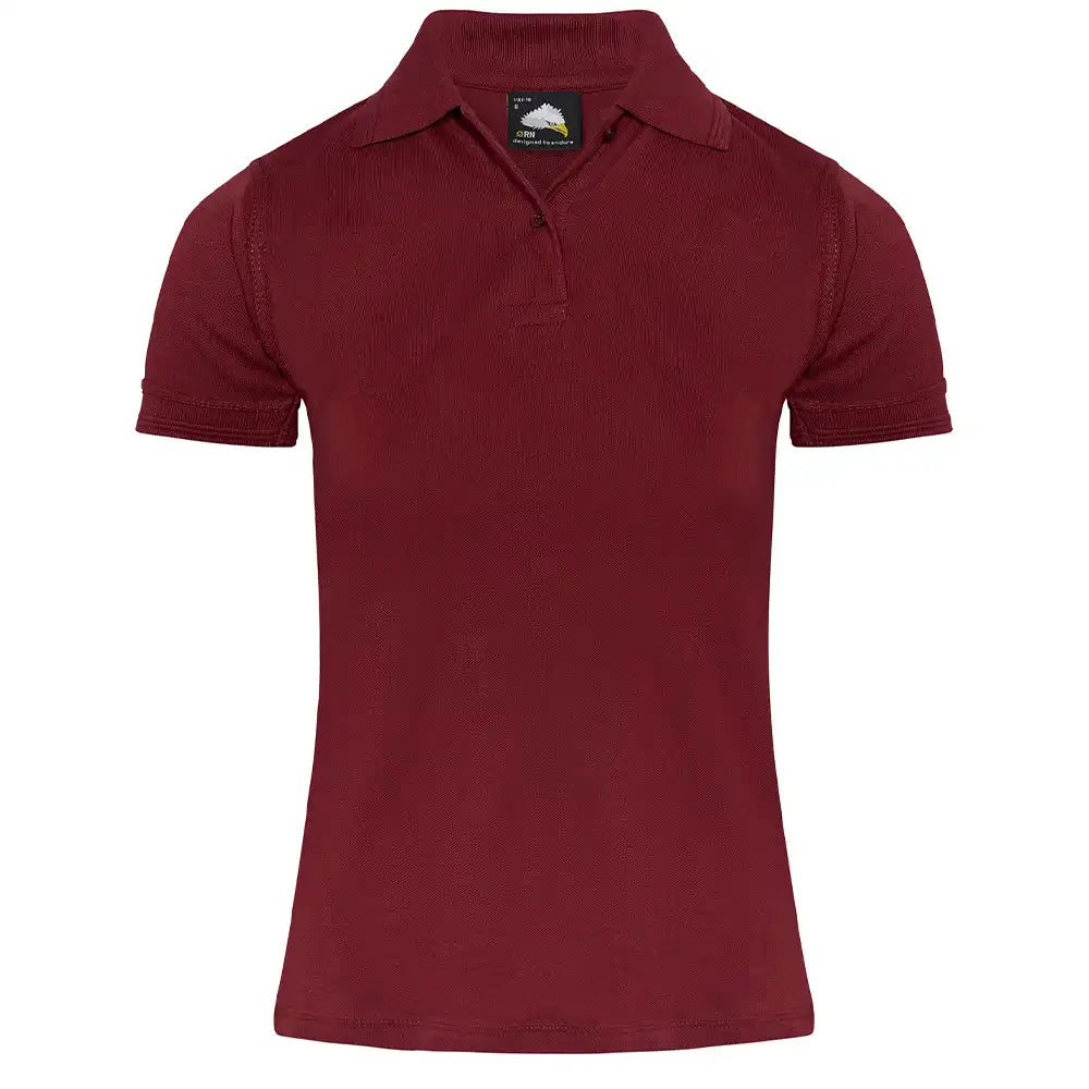 Orn Ladies Eagle Polo Shirt 1160 - Burgundy