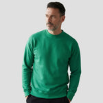Model wearing the Orn Kite Sweatshirt 1250 in Kelly Green