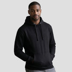 Model wearing the Orn Owl Hoodie 1280 in Black