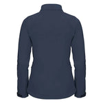 French Navy back view of Russell Ladies Soft Shell Jacket