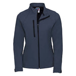 French Navy front view of Russell Ladies Soft Shell Jacket