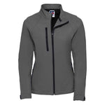 Titanium front view of Russell Ladies Soft Shell Jacket