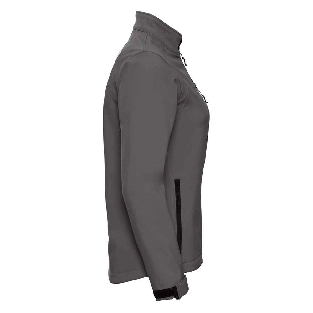 Titanium side view of Russell Ladies Soft Shell Jacket