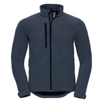 A front view of a Russell Soft Shell Jacket