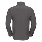 A back view of a Titanium Russell Soft Shell Jacket